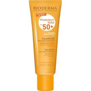 Bioderma Photoderm Max Aquafluid Waterprof Сонцезахисний крем для обличчя від сонця (SPF50) 40мл