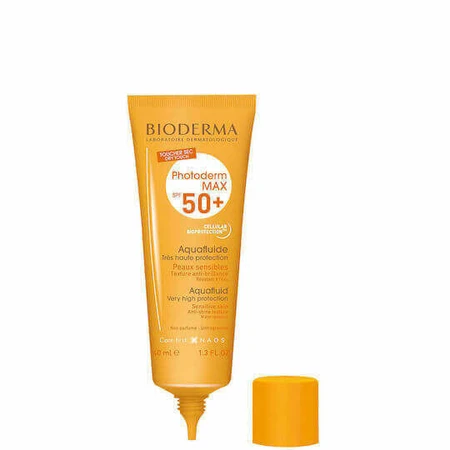 Bioderma Photoderm Max Aquafluid Waterprof Сонцезахисний крем для обличчя від сонця (SPF50) 40мл: ціни та характеристики