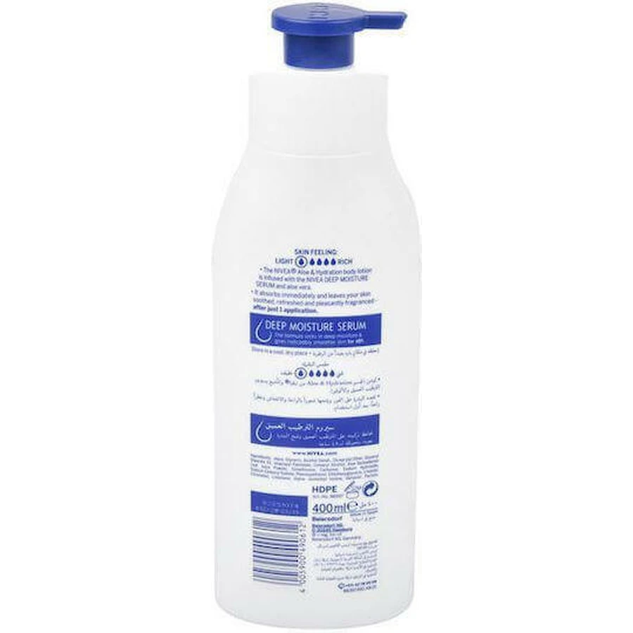 Nivea Aloe & Hydration Зволожуюча сироватка для тіла з алое вера для нормальної та сухої шкіри 400 мл: ціни та характеристики