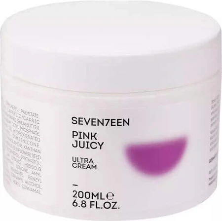 Seventeen Ultra Cream Pink Соковитий рожевий зволожуючий крем для тіла з ароматом жасмину 200 мл: ціни та характеристики