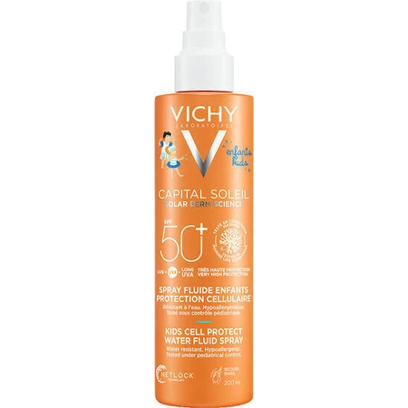 Vichy Capital Soleil Водостійкий дитячий сонцезахисний крем-спрей SPF50 200 мл 524894 524894: ціни та характеристики