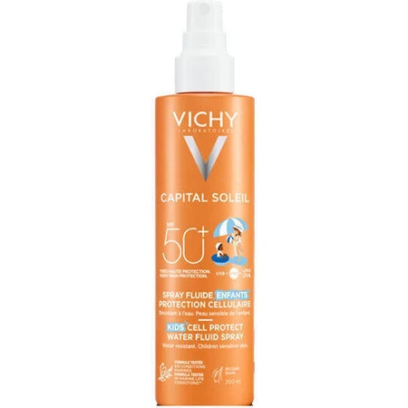 Vichy Capital Soleil Водостійкий дитячий сонцезахисний крем-спрей SPF50 200 мл 524894 524894: ціни та характеристики