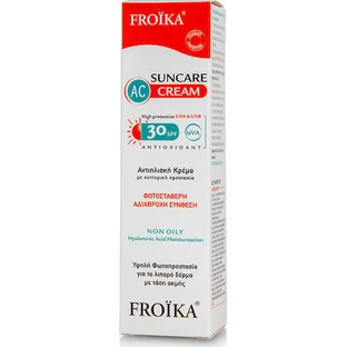 Сонцезахисний крем для обличчя Froika AC Cream без олійного насосу SPF30 40мл