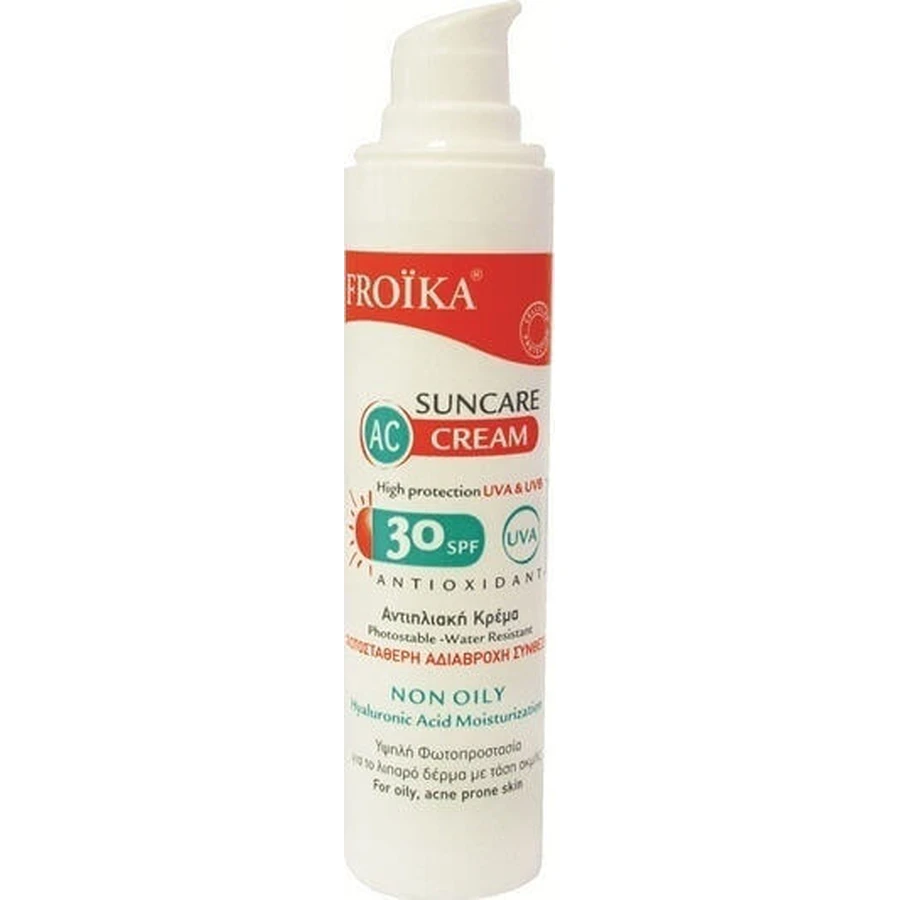 Сонцезахисний крем для обличчя Froika AC Cream без олійного насосу SPF30 40мл: ціни та характеристики