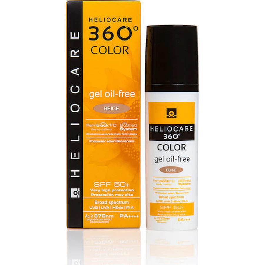 Heliocare 360 Gel Colour Oil-Free Body Sun Protection Gel SPF50 с бежевым пигментом 50 мл: цены и характеристики