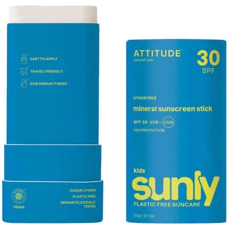Attitude Водостійкий дитячий сонцезахисний крем-стік SPF30 60мл 00.0603.0058: ціни та характеристики