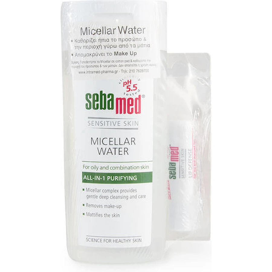 Міцелярна вода для зняття макіяжу з чутливої шкіри Sebamed Sensitive Skin Міцелярна вода для зняття макіяжу з обличчя 200мл: ціни та характеристики