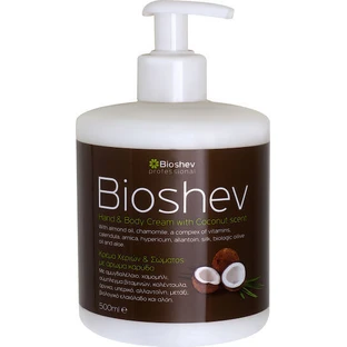Bioshev Professional Увлажняющий крем для тела с ароматом кокоса для сухой/очень сухой кожи 500 мл