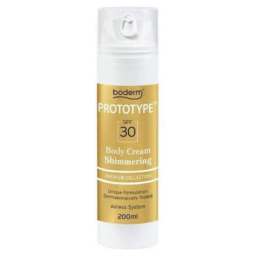 Сонцезахисний крем для тіла Boderm Prototype Radiant SPF30 200 мл: ціни та характеристики
