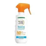 Garnier Ambre Solaire Sensitive Покращений водостійкий сонцезахисний лосьйон для тіла SPF50 у спреї 300 мл: ціни та характеристики