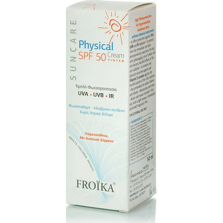 Froika Physical Face Colour Крем для лица с защитой от солнца SPF50 с пигментом 50 мл: цены и характеристики