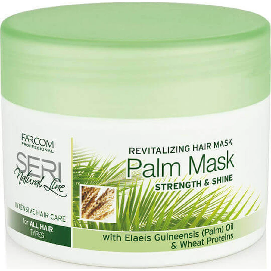 Маска для волосся Farcom Seri Natural Line Palm Shine Сяйво блиску 300 мл: ціни та характеристики