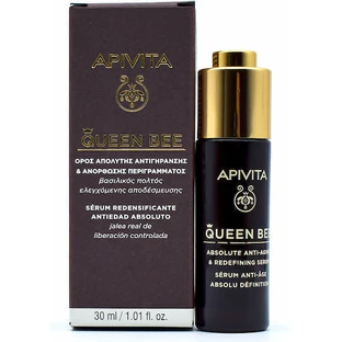 Apivita Queen Bee Absolute Anti Aging & Redefining Serum Увлажняющая и антивозрастная сыворотка для сияния и тонизирования 30 мл