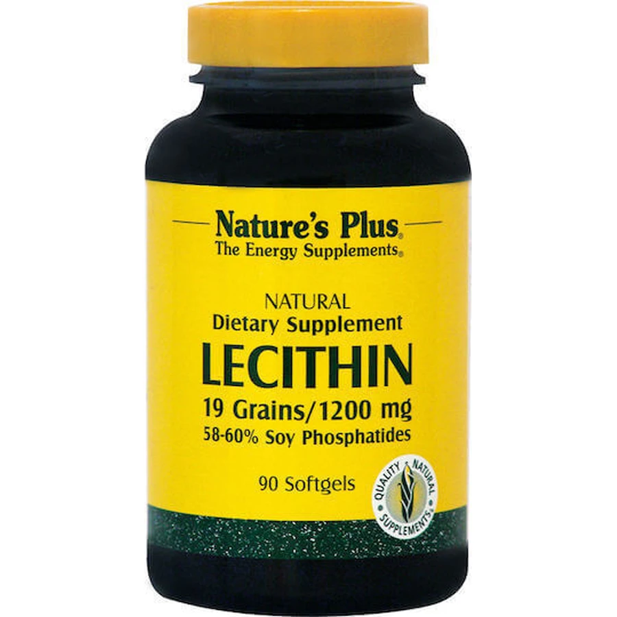 Nature's Plus Лецитин 1200 мг без смаку 90 м'яких гелів без смаку: ціни та характеристики