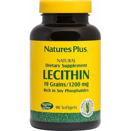 Nature's Plus Лецитин 1200 мг без смаку 90 м'яких гелів без смаку: ціни та характеристики