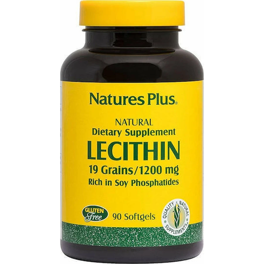 Nature's Plus Лецитин 1200 мг без смаку 90 м'яких гелів без смаку: ціни та характеристики