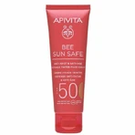 Apivita Bee Sun Safe Сонцезахисний крем для обличчя проти пігментних плям та проти старіння SPF50 з золотистим пігментом 50 мл: ціни та характеристики