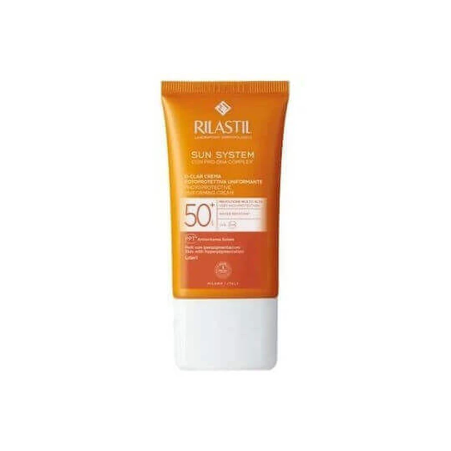 Rilastil D-Clar Унифицирующий солнцезащитный крем для лица SPF50 со светлым пигментом 40 мл: цены и характеристики