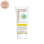 Coverderm Filteray Plus 2 в 1 Водостойкий солнцезащитный крем для лица с мягким коричневым пигментом для нормальной кожи SPF50 50 мл: цены и характеристики