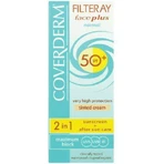 Coverderm Filteray Plus 2 в 1 Водостойкий солнцезащитный крем для лица с мягким коричневым пигментом для нормальной кожи SPF50 50 мл: цены и характеристики