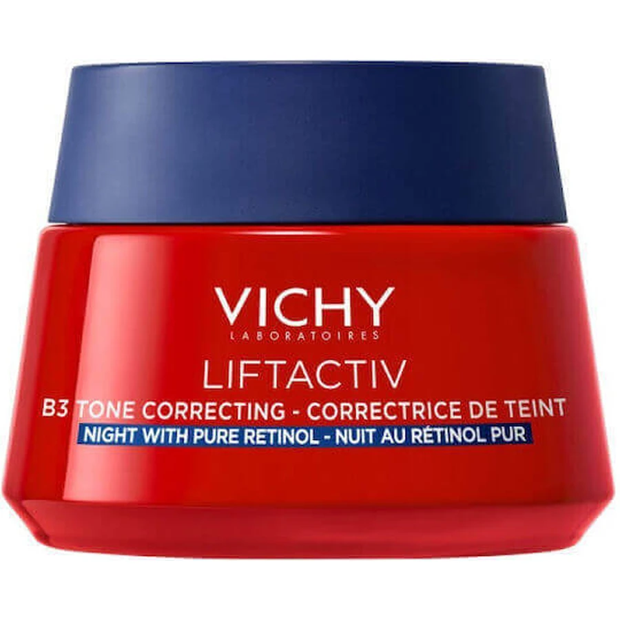 Нічний відбілюючий крем для обличчя Vichy Liftactiv B3 від пігментних плям з ретинолом і ніацинамідом 50 мл: ціни та характеристики