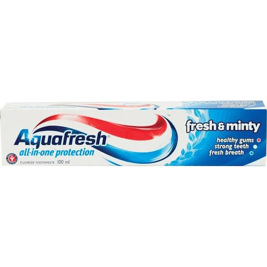Aquafresh Зубна паста "Все в одному" із захистом "Свіжість та м'ята" 100 мл: ціни та характеристики