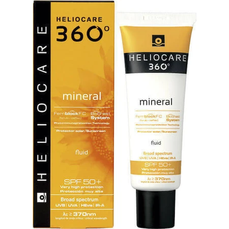 Heliocare 360 Mineral Fluid Мінеральний сонцезахисний крем для обличчя SPF50 50 мл: ціни та характеристики