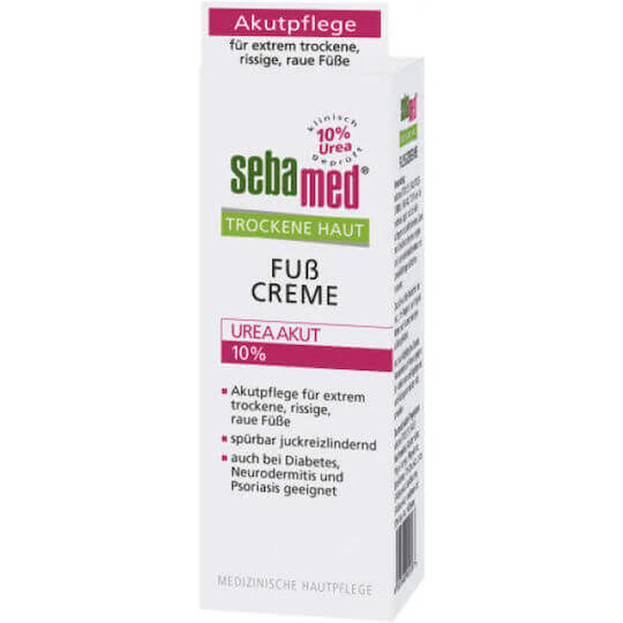 Sebamed Foot Repair Cream Urea 10% Diabetic Foot Moisturising Cream 100ml: цены и характеристики