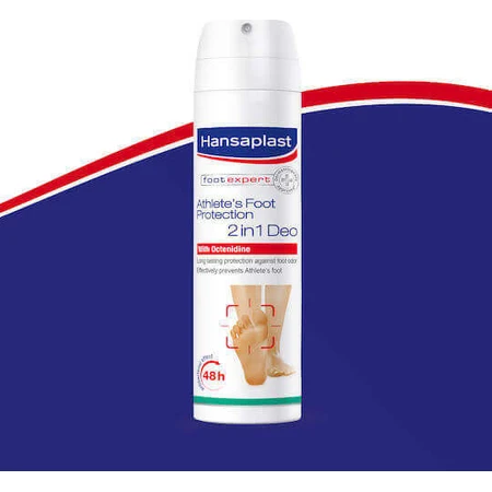 Hansaplast Foot Expert 2 в 1 дезодорант 48ч спрей от грибка ног без алюминия 150мл: цены и характеристики