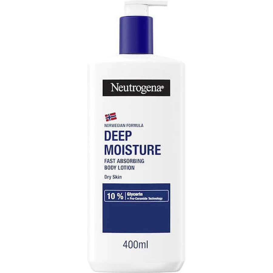 Зволожуючий лосьйон для тіла Neutrogena Deep Moisture для сухої та чутливої шкіри 400 мл: ціни та характеристики