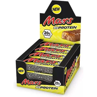 Батончики Mars HiProtein з протеїном 20г та шоколадно-карамельним смаком 12х59г