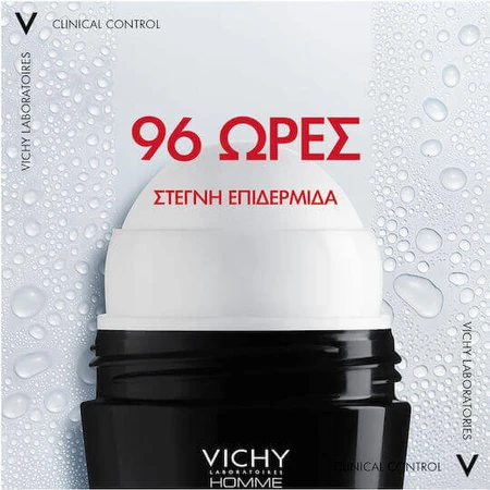 Vichy Homme Clinical Control Anti Odour Deodorant 96h Roll-On 50ml: цены и характеристики