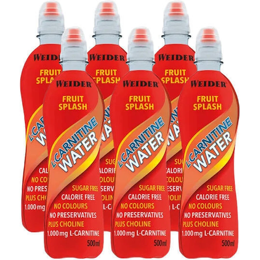 Weider L-Carnitine Drink с карнитином и вкусом фруктового взрыва 6 x 500 мл: цены и характеристики
