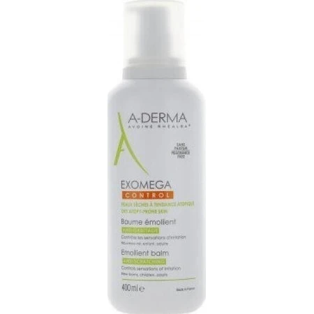 A-Derma Exomega Exomega Control Emollient Balm Зволожуючий регенеруючий бальзам для атопічної шкіри 400мл: ціни та характеристики