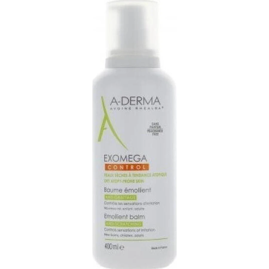 A-Derma Exomega Exomega Control Emollient Balm Зволожуючий регенеруючий бальзам для атопічної шкіри 400мл: ціни та характеристики