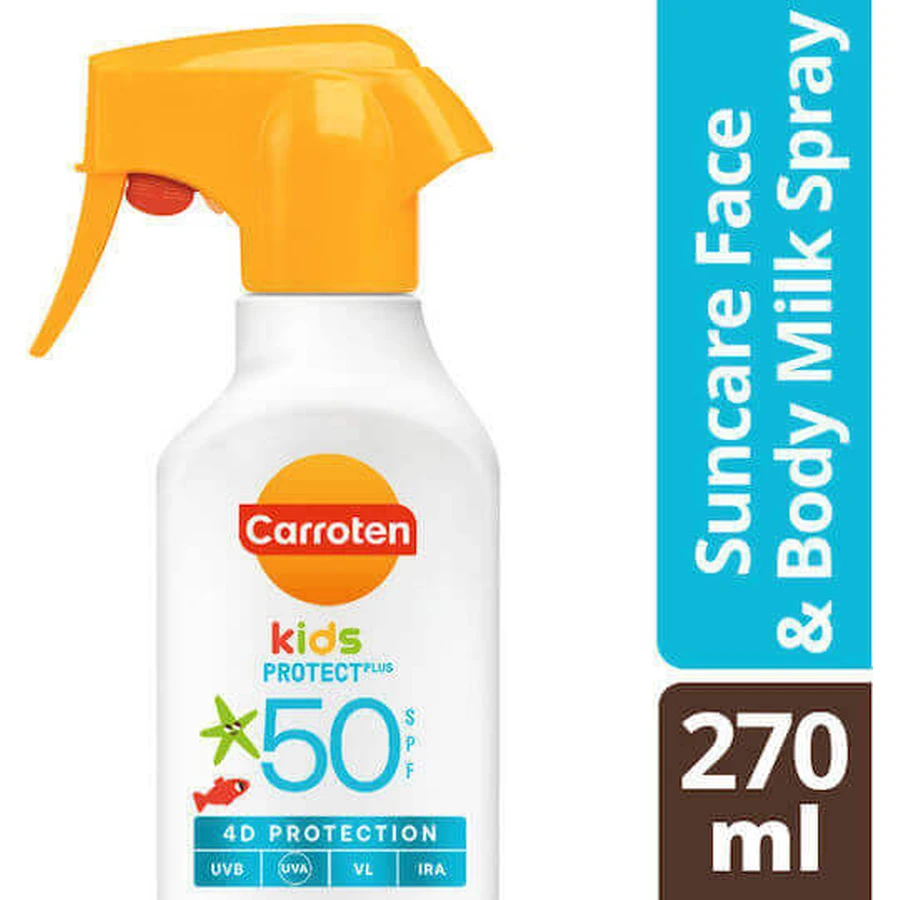 Carroten Kids Водостійкий дитячий сонцезахисний крем-спрей SPF50 270мл: ціни та характеристики