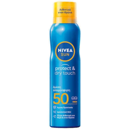 Nivea Protect & Dry Touch Водостойкий солнцезащитный мист для тела SPF50 200 мл: цены и характеристики