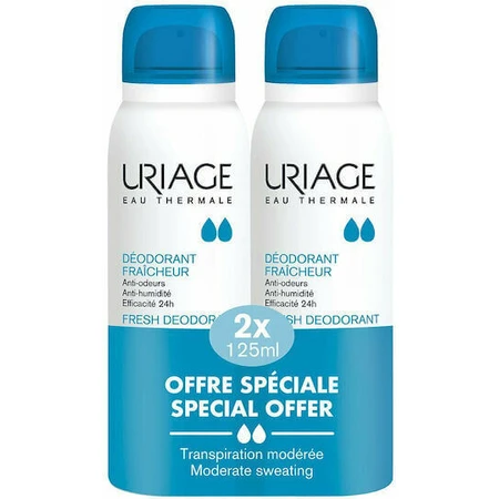 Дезодорант-спрей Uriage Eau Thermale Fresh Deodorant 24h Дезодорант-спрей 2х125мл: ціни та характеристики