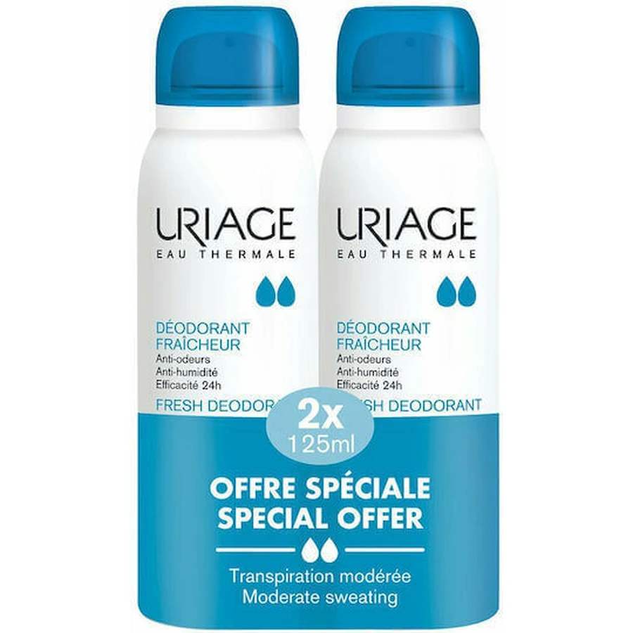 Дезодорант-спрей Uriage Eau Thermale Fresh Deodorant 24h Дезодорант-спрей 2х125мл: ціни та характеристики