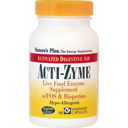 Nature's Plus Acti Zyme Gluten Free 90 растительных капсул: цены и характеристики