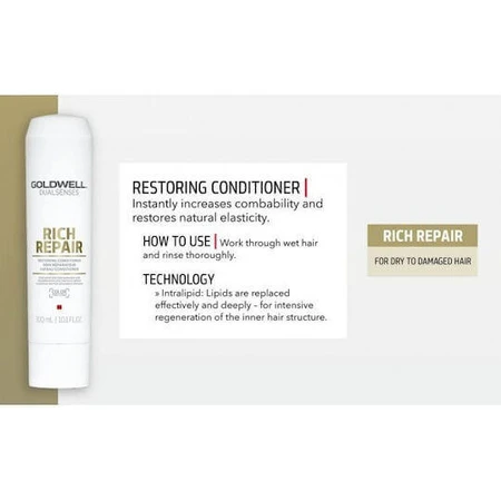Goldwell Dualsenses Dualsenses Rich Repair Восстанавливающий кондиционер для сухих волос 200 мл: цены и характеристики