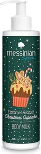 Messinian Spa Messinian Spa Caramel Biscuit Christmas Cupcake Зволожуюче молочко для тіла з ароматом карамелі 250 мл