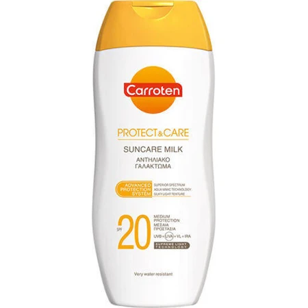 Крем для тіла Carroten Protect & Care Водостійкий сонцезахисний крем для тіла SPF20 200 мл: ціни та характеристики
