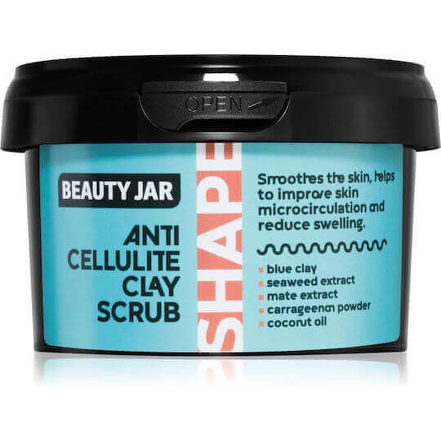 Антицелюлітний скраб для тіла Beauty Jar Shape Антицелюлітний скраб для тіла глина 380гр: ціни та характеристики