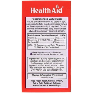 Health Aid Conergy CoQ10 30mg 90 tabs 30mg 90 caps