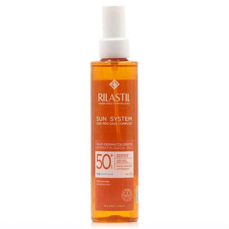 Rilastil Sun System Водостійка сонцезахисна олія для тіла SPF50+ 200мл: ціни та характеристики