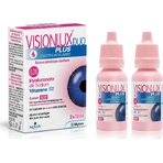 Novax Pharma Visionlux Duo Plus Гіалуронова кислота очні краплі для сухих очей 2х10мл: ціни та характеристики