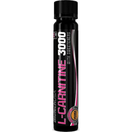 Biotech USA L-Carnitine з карнітином 3000мг та апельсиновим смаком 25мл: ціни та характеристики