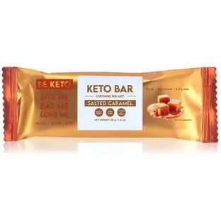 BeKeto Кето батончик з протеїном 7,7г та смаком солоної карамелі 40г