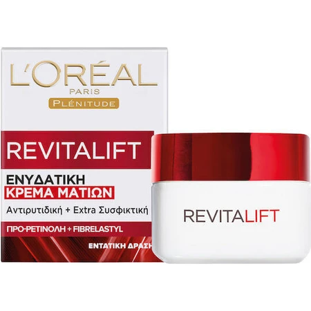 L'Oreal Paris Зволожуючий та антивіковий крем для шкіри навколо очей з ретинолом 15 мл: ціни та характеристики